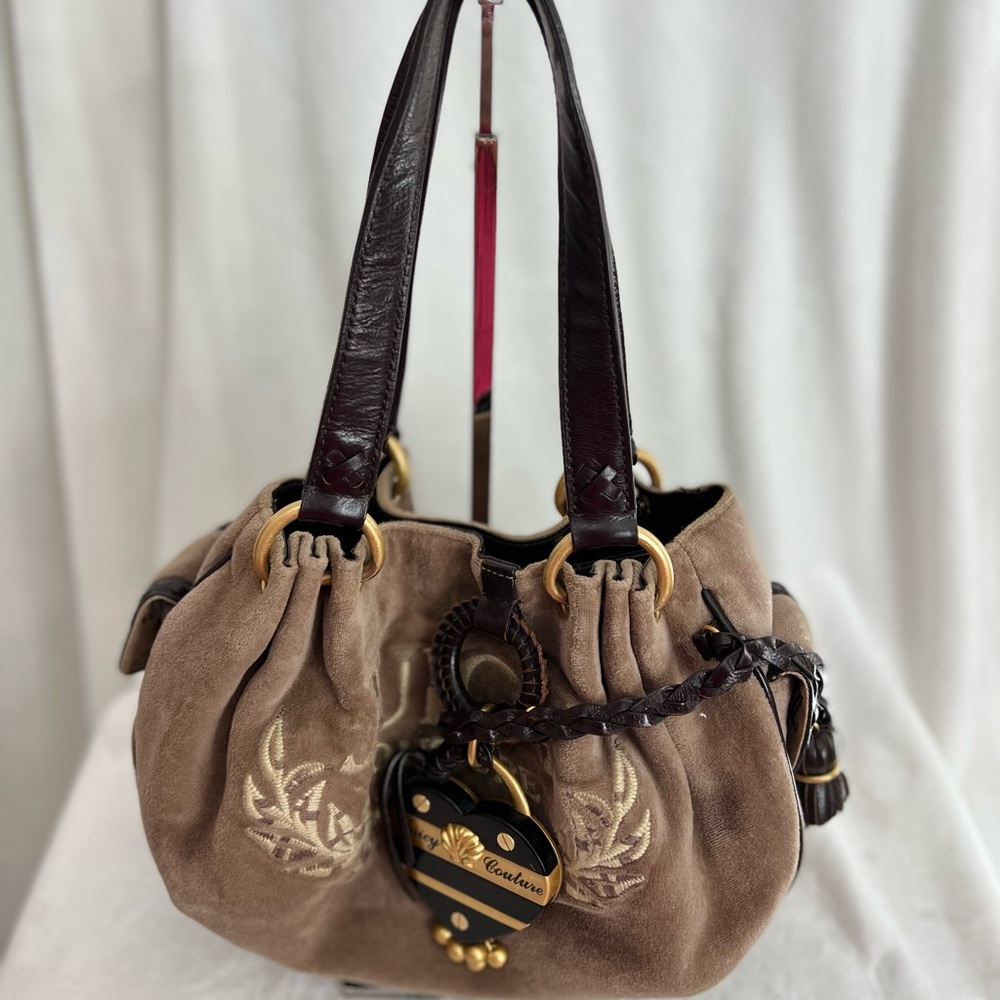 Authentic Juicy Couture Purse Brown Small Used great condition